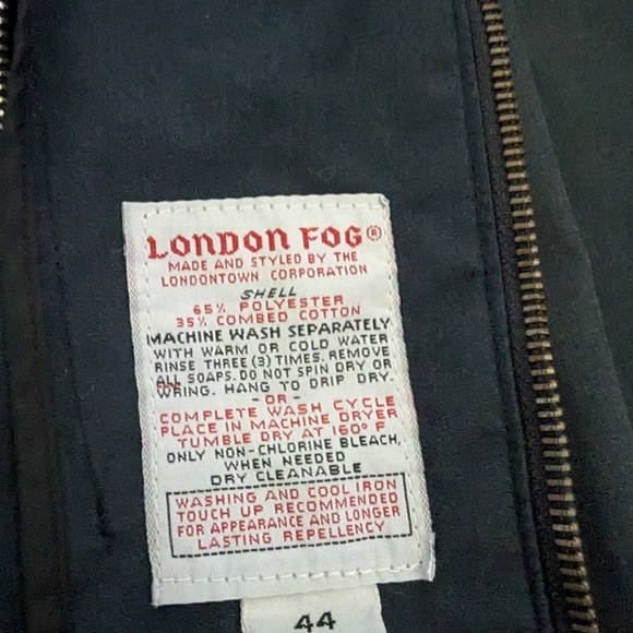Vintage Jacket Lot Of 2 London Fog 80/90s Lightweight Men's 44R Monogram JEW Bro - Picture 6 of 6